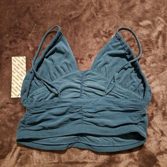 Urban Outfitters women's size XS halter top NWT teal - Picture 2 of 4